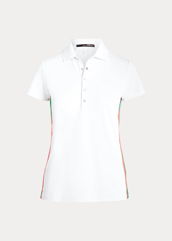 Camisa Polo Ralph Lauren Striped-Trim Golf Mulher 43286-TLWY